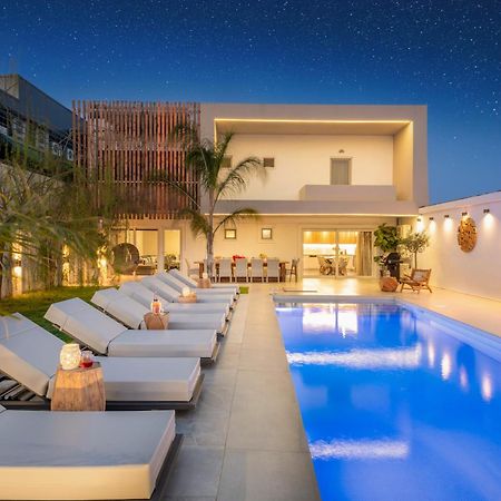 Hypnosis Beachside Villa With Private Heated Pool Georgioupoli Luaran gambar
