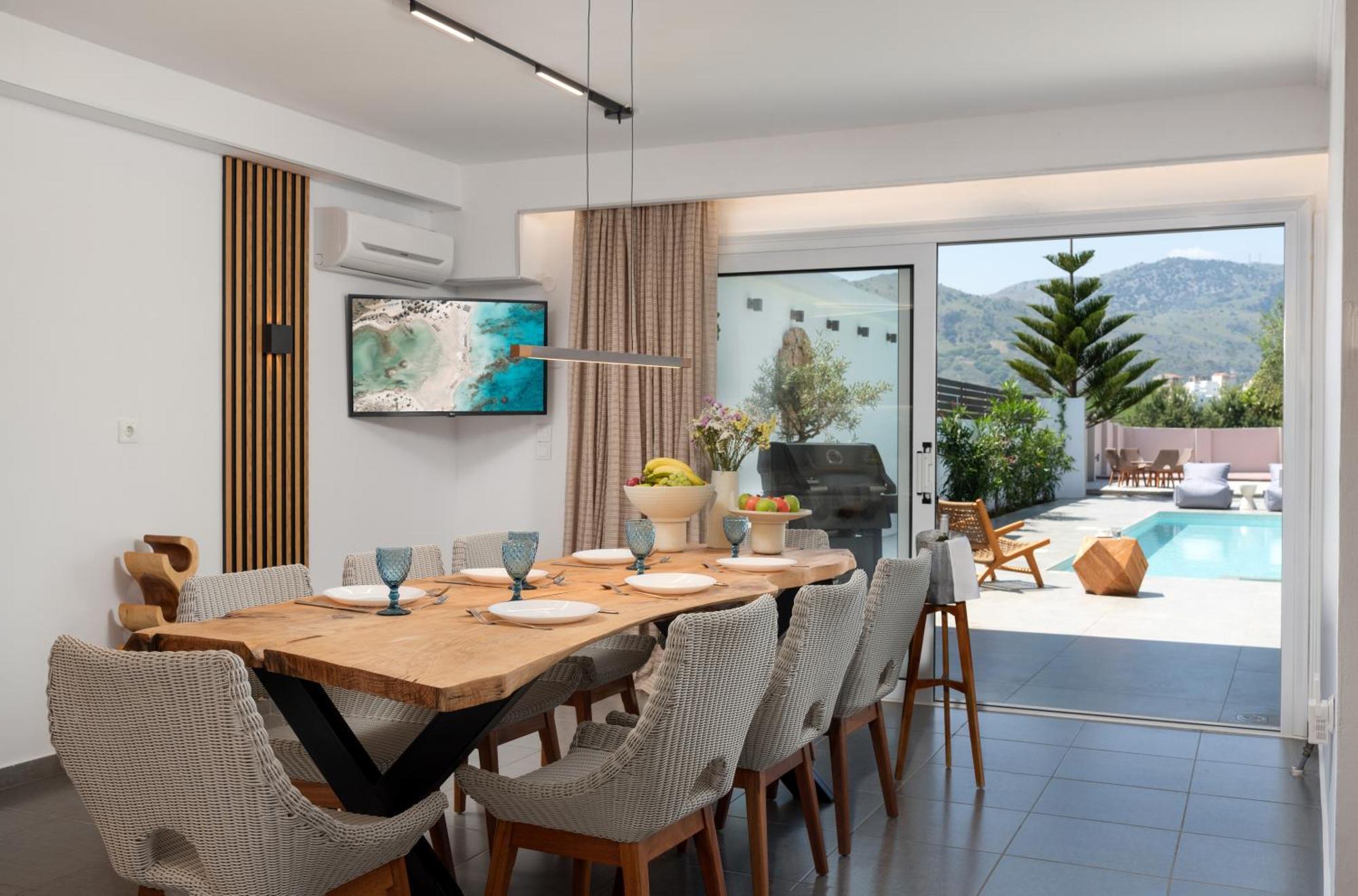 Hypnosis Beachside Villa With Private Heated Pool Georgioupoli Luaran gambar