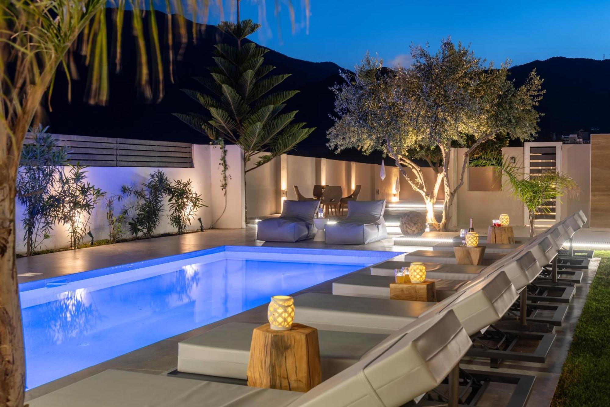 Hypnosis Beachside Villa With Private Heated Pool Georgioupoli Luaran gambar